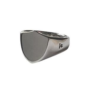Tom Wood - Shield Polished Silver Ring - US 7